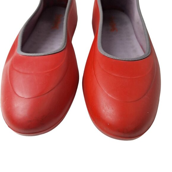 SWIMS Men Medium (Sz 6-7.5)‎ Red Rubber Classic Rain Shoe Cover Galoshes - Picture 11 of 16